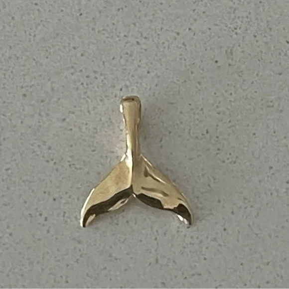 14kt. Yellow Gold Whale Tail Pendant